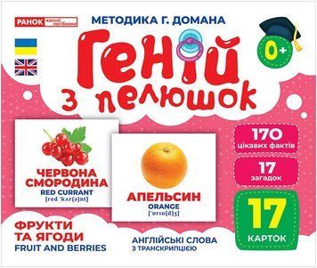 Геній з пелюшок. Фрукти та ягоди. Демонстраційний матеріал 10107195У фото