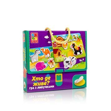 Розвиваюча гра з липучками Vladi Toys "Хто де живе?" 2201073993 фото
