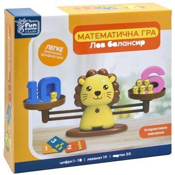 Розвиваюча математична гра ТМ Fun Game - Гра-балансир "Лев" 2281396671 фото