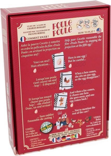 Настільна гра Кури, лисиці, 5 яєць Poule Poule 203/24 фото