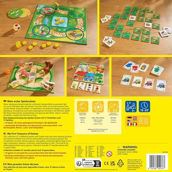 Велика колекція класичних ігор Haba 10 в 1 (Mein erster Spieleschatz) 1004278001 фото