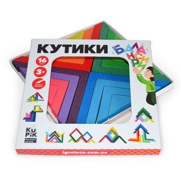 Розвивальна іграшка балансир Кутики 16 ел. Арт.900095 2096818476 фото