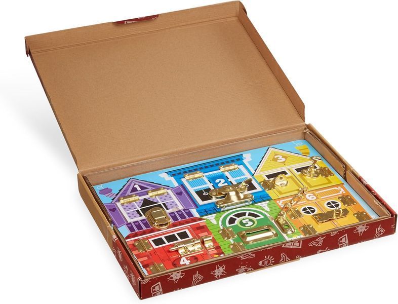 Дошка із засувками Melissa & Doug за методикою Монтессорі 1301838001 фото