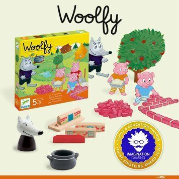 Настільна гра Woolfy/ Троє поросят Djeco DJ08427 2933678020 фото