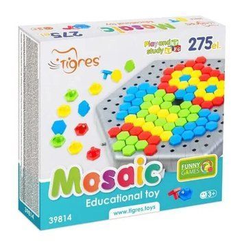 Розвиваючий набір Мозаїка шестигранна "Метелик" 39814 (32) "Tigres", 275 елементів 3069676822 фото