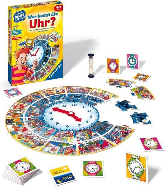 Настільна гра Ravensburger &laquo;Хто знає котра година?&raquo; (Wer kennt die Uhr?) 24995 фото