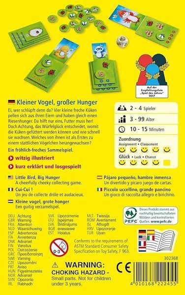 Настільна гра Haba Kleiner Vogel, gro&szlig;er Hunger Spiel 2186548873 фото