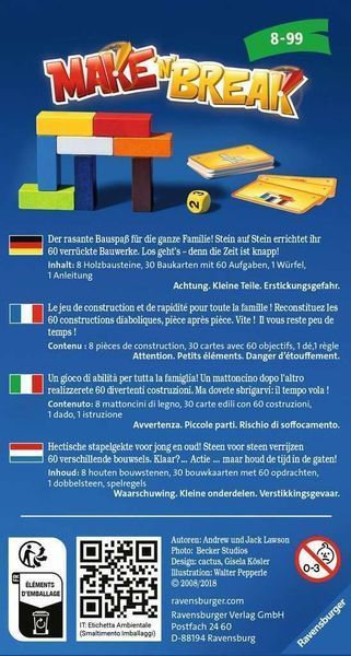 Дитяча настільна гра Make'n'Break компакт Ravensburger 2952878375 фото