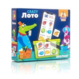 Гра настільна "Crazy Лото" Шопінг - / укр / VT 8055-09 (12) "Vladi Toys" VT 8055-09 (12) фото