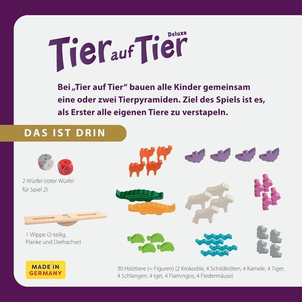 Настільна гра "Tier auf Tier Deluxe" (Звіробашня ДеЛюкс) Tier auf Tier Deluxe фото