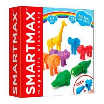Магнітний конструктор Мої перші дикі тварини SmartМax 1870056441 фото