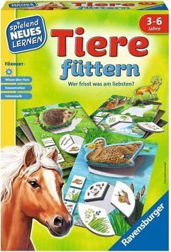 Розвиваюча навчальна гра &laquo;Хто що їсть&raquo; Ravensburger (Tiere f&uuml;ttern) 25034 25034 фото