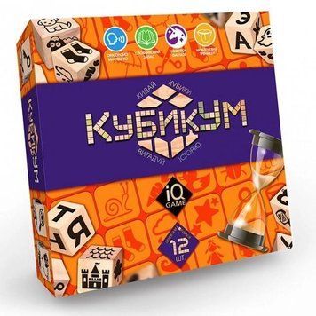 Настільна гра розважальна Danko Toys КубикУм кубики букви 1974966587 фото