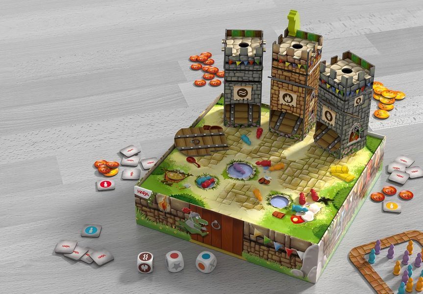 Настільна гра HABA Rumpelritter & Das gro&szlig;e Drachen-Spektakel / Лицар-Гуркотун і Велике Шоу Драконів 2986948261 фото