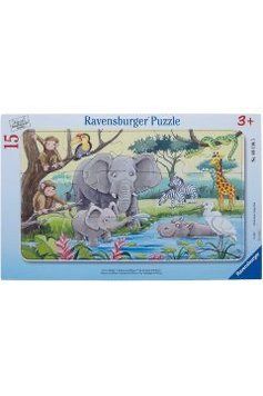 Рамочний пазл Африканські тварини Ravensburger 15 ел. 3+ 2241046694 фото