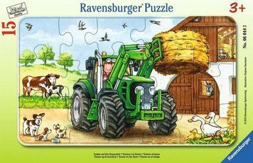 Рамочний пазл Трактор у полі Ravensburger 15 ел. 3+ 2241046819 фото