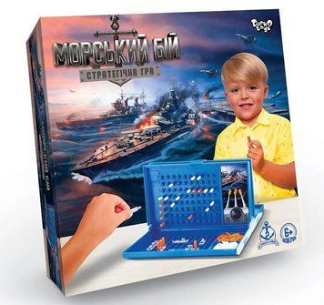 Настільна розважальна статегічна гра "Морський бій" Danko Toys Арт.G-MB-01U G-MB-01U фото