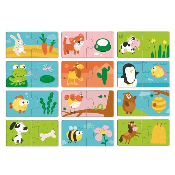 Пазл ДУО "Хто що їсть" "Dodo" Арт.300691 2295175359 фото